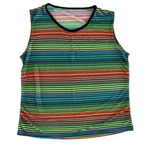 Vintage striped top with sparkles